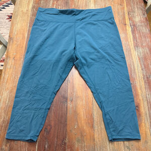 Universal Standard GAME Teal Capri Leggings Women's 3X